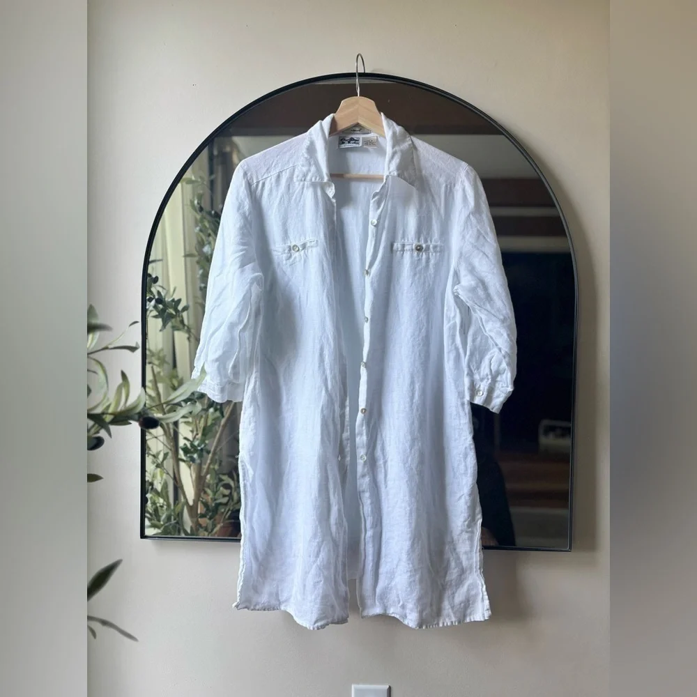 VTG | Edward Irish linen top | size small - Picture 5 of 6